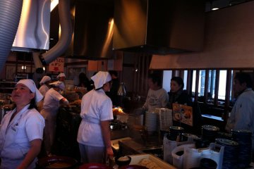 staff cooking