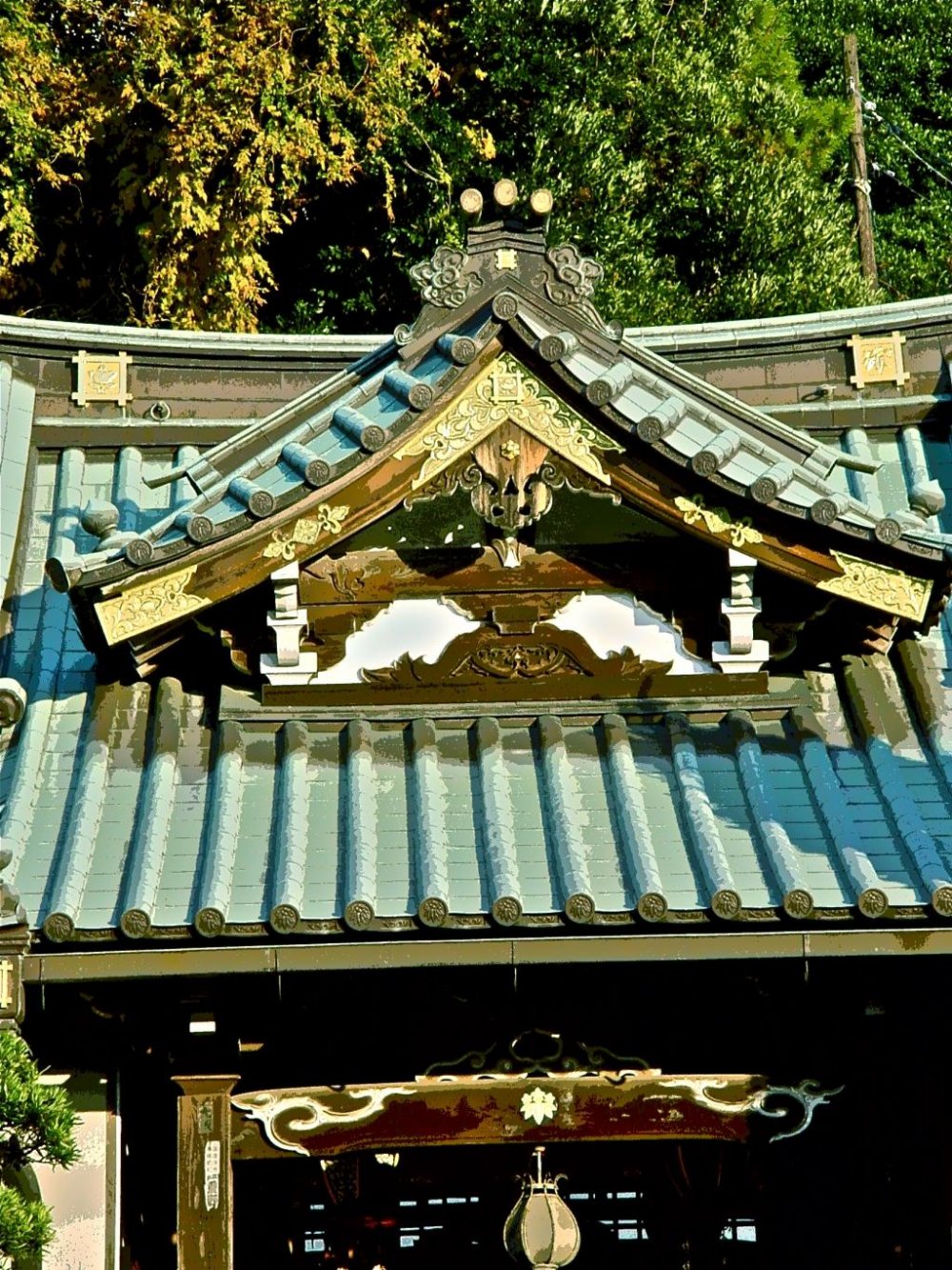 Một ngôi đền nhỏ chạm khắc 