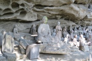 Some of the 1500 Tokai Arhats statues