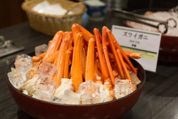 The crab legs are an especially popular seafood dish