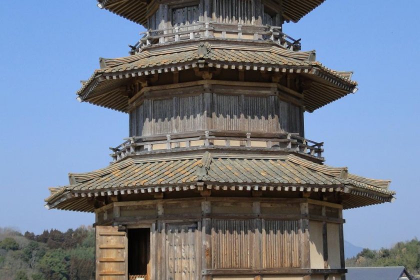 The drum tower at Kikuchi Castle Park