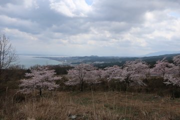 Lake Biwa on the far left