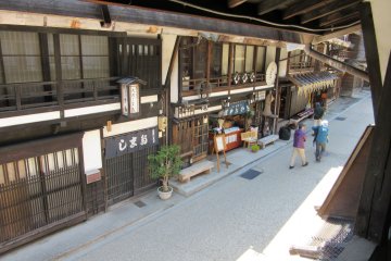 Some of the houses are shops or restaurants