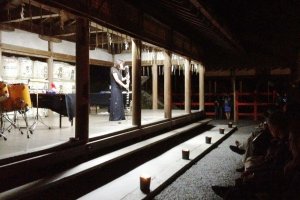 Jazz meets Sake Barrels at White Night or Nuit Blanche in Kyoto