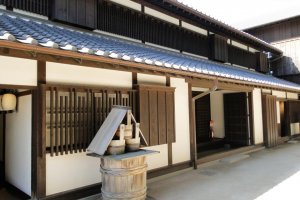 Un bâtiment dans la section la plus ancienne de Dejima