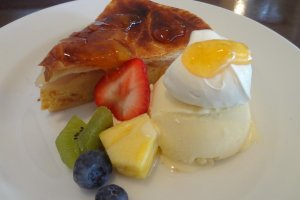 Apple pie at the tearoom