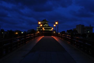 Kiyosu Castle at night