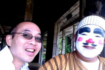 Make Friends with Mr Chondara at Ryukyu Mura Okinawa