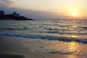 Sunset at Shirahama Beach