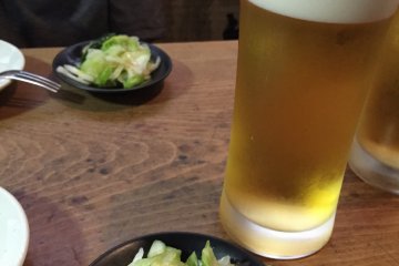 เบียร์และผักดอง