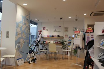 The store has everything for cyclists who want a high quality experience
