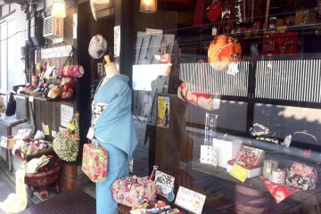 Kimono and textile shops are the standout for shopping at Sannenzaka and Ninenzaka Kyoto