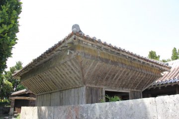 The Takakura was roofed with red tile despite being a storage locker for finished agricultural products.