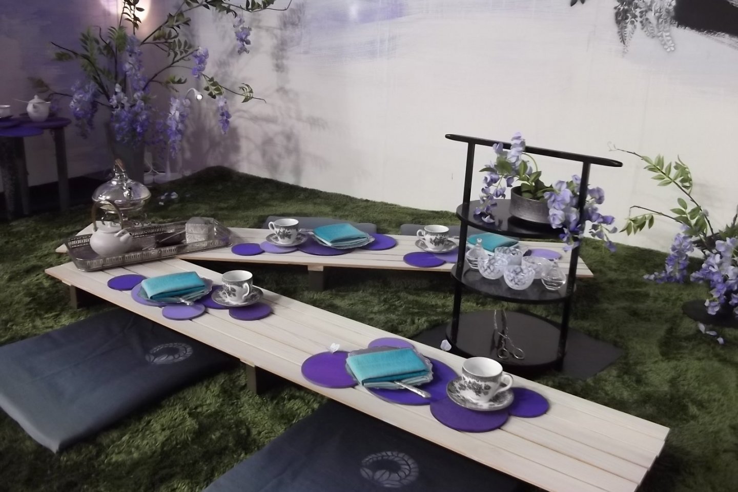 A lavender picnic diorama
