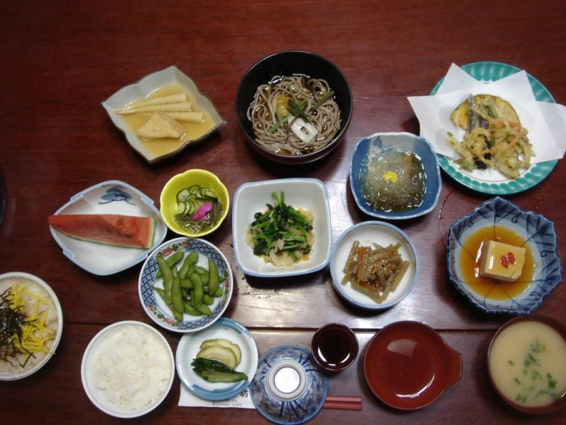 La cena en el shukubo