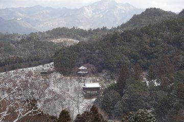 Across the valley is Nyoirin-ji Temple