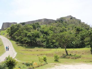 Katsuren Castle Ruins as seen from the visitors center