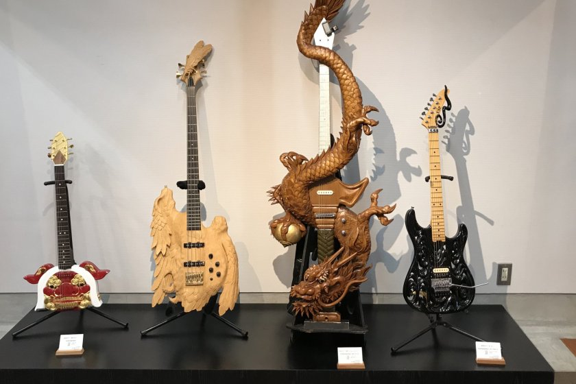 Ultimate masterpiece: a guitar in the shape of a dragon