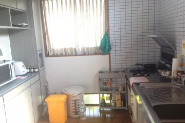 A well-equipped kitchen is available for use.
