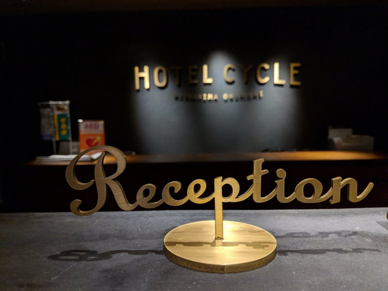 A warm welcome awaits at the reception desk.