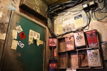 Mailboxes that are still commonly used in Hong Kong's old buildings.