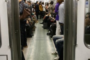 Meijo Subway trains are clean and comfortable