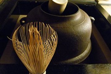 Tea kettle and whisk