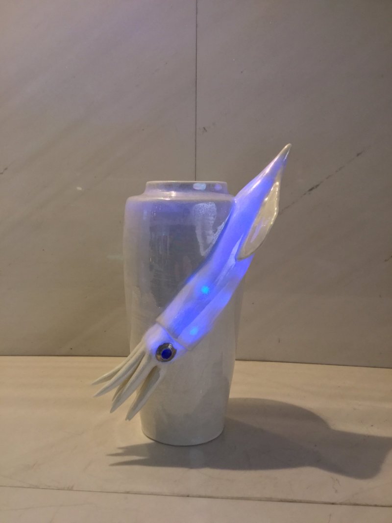 Glowing squid vase