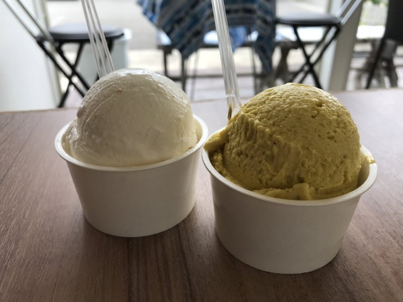 Almond Praline and Kabocha ice cream are a couple of favorites!