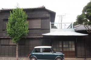 Old houses like these are prevalent throughout the area in Nippori