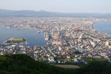 The view from atop Mt.Hakodate