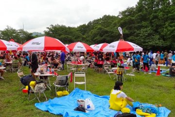 Festival area at Warrior Dash - Sagamiko, Japan
