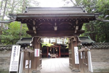 The gate before the main shrine building
