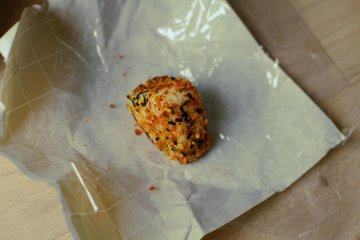 Furikake-covered onigiri