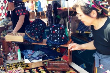 Every product is unique and handmade at the Chion-ji temple Artisan Markets on the 15th of each month