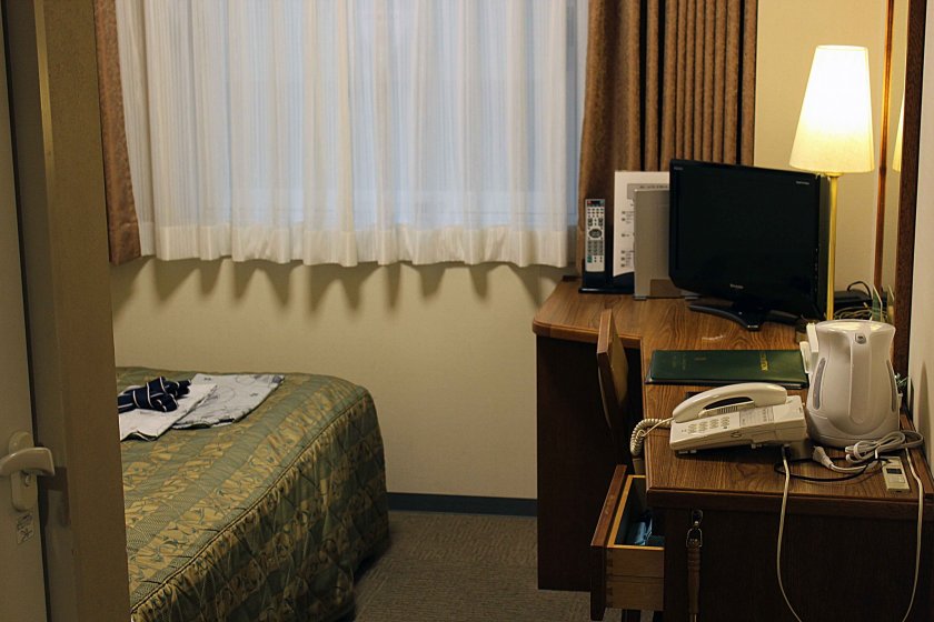 Clean and efficient rooms are available at Hotel Asia Center of Japan.