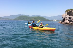 Uninhabited island sea kayak experience
