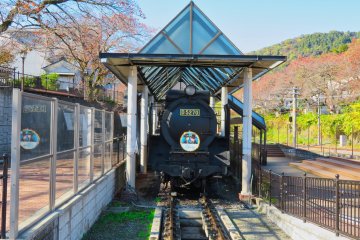 Yamakita town railway park in fall