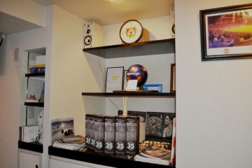 Shelves dedicated to FCBarcelona