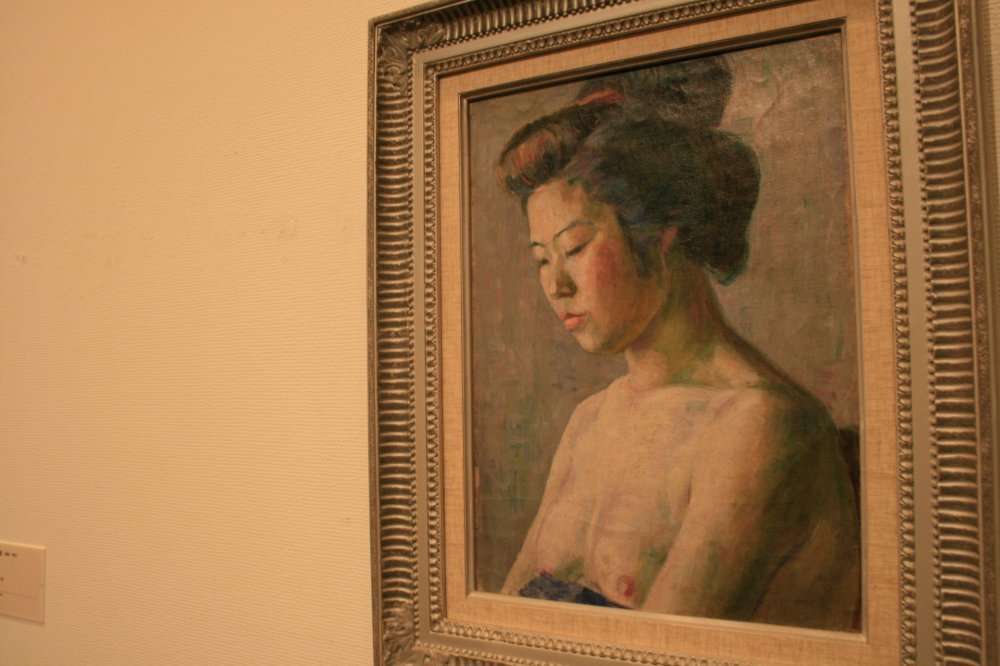 'Study of a Nude', 1908, Yorozu Tetsugoro, Oil on canvas