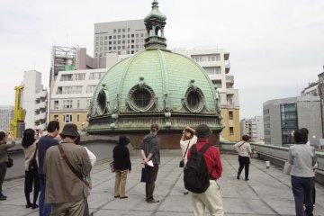 A view of the dome from the roof. This was a special tour.