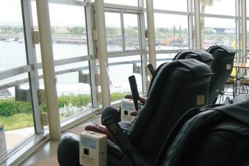 Massage chairs on second floor