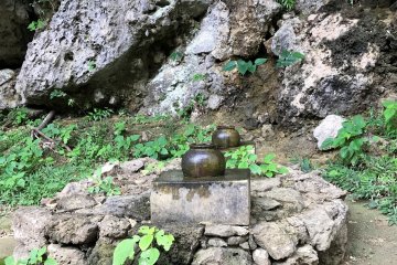 Urns to capture the pure water from the caves for special ceremonies