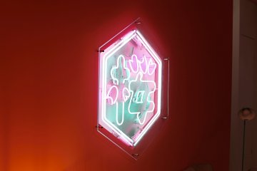 A contemporary neon take on sakura