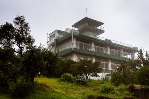 The Olive Palace stands tall on the top of the hill, with the tower providing the best views in the Ushimado area.