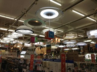 A respectable selection of lights and lighting accesories