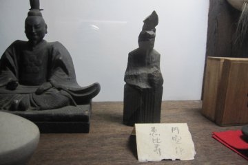 A small statue carved by Enku, an Edo period Buddhist monk