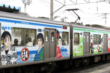 Манга поезд из Сендая в Исиномаки
