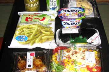 Products from a convenience store