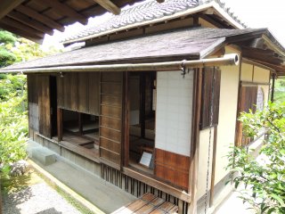 There is an outer building used for tea ceremony